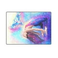 thumbnail image 3 of RYLABLUE Beautiful Woman In Meditation Couch Sofa or Bed Fleece Blanket Throw 58x80 inches, 3 of 3