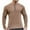 Brown, variant on CaiJunJia Men's UPF 50+ Shirts 1/4 Zip Up Sun Protection Long Sleeve Rash Guard Outdoor Hiking Fishing Running Shirts