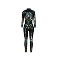 thumbnail image 2 of TheFound Justaucorps Squelette Halloween pour Femmes Manches Longues Col Roulé, 2 of 6