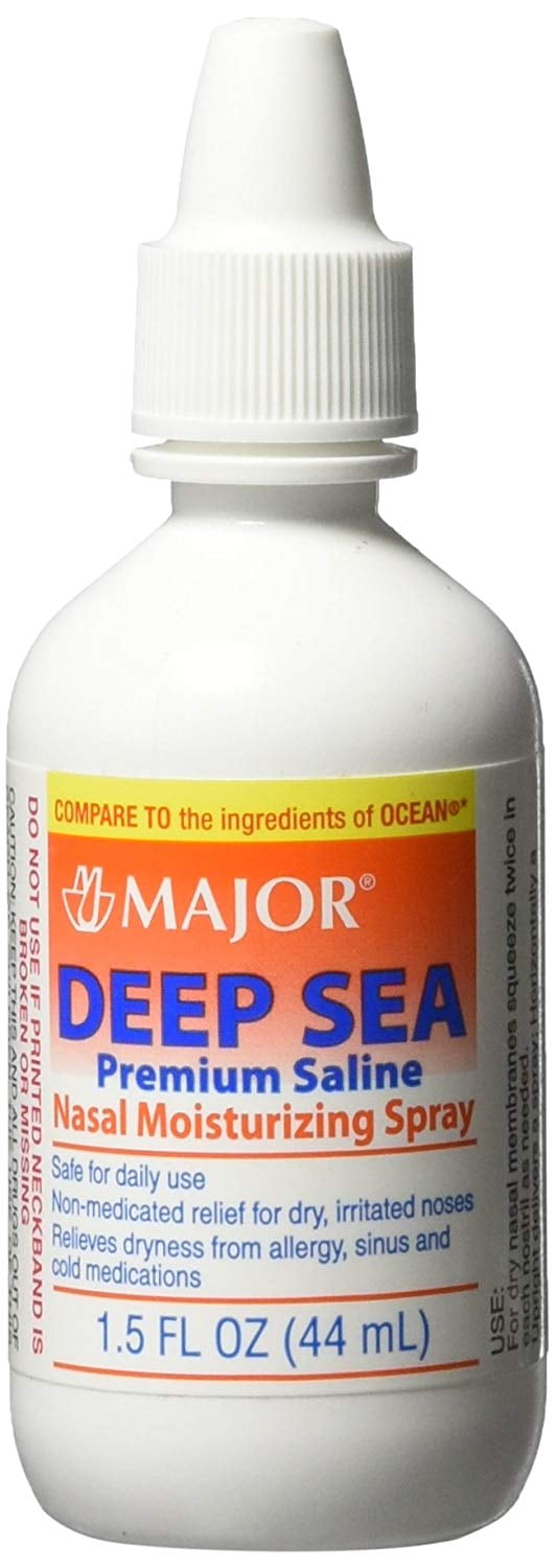 Major Deep Sea Saline Nasal Moisturizing Spray 1.5 oz. (Set of 3)