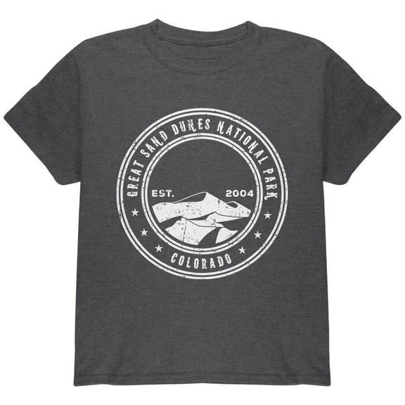 Great Sand Dunes National Park Youth T Shirt Dark Heather YSM