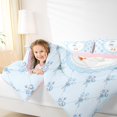 thumbnail image 4 of Manfei Cartoon Coquette Bowknot 7-Piece Twin Bedding,Lovely Wildlife Goose Bedding Comforter Set,Pink Reversible, 4 of 7