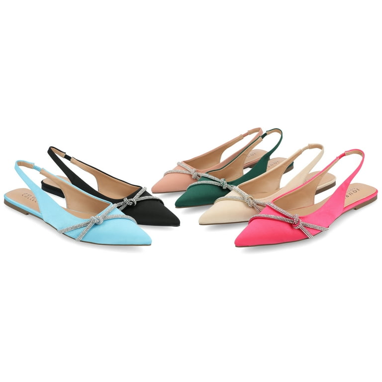 Ladies flat top sling back shoes
