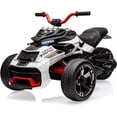 thumbnail image 2 of Royalbelle White 12V Electric Ride on Truck Car Remote Control, 7MPH, 2x55W Motor, 2 of 7