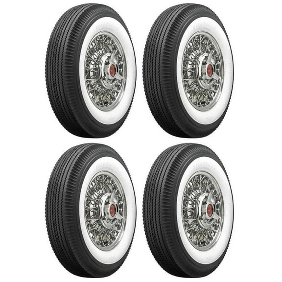 Firestone Vintage Bias Tire, 670-15 2.6875 Inch Whitewall Kit