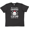 thumbnail image 3 of Inktastic If It Involves Chickens & The Farm Count me in Youth T-Shirt, 3 of 5