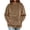 Khaki, variant on POIUYTR Pet Pouch Hoodies for Women Oversized Sherpa Fleece Hooded Sweatshirt Carrier with Large Pocket,Light Blue,S
