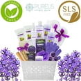 thumbnail image 3 of Pure Parker Lavender Coconut Spa Gift Basket For Women Natural Home Bath and Body Set, 3 of 5