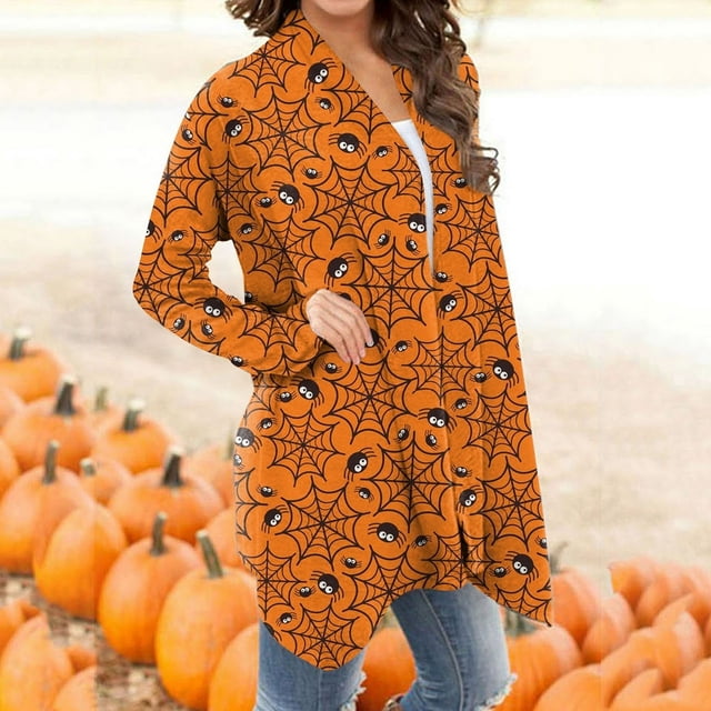 PENGXIANG Cardigan Long à Imprimé Floral Décontracté pour Femmes, Marron XXXXXL