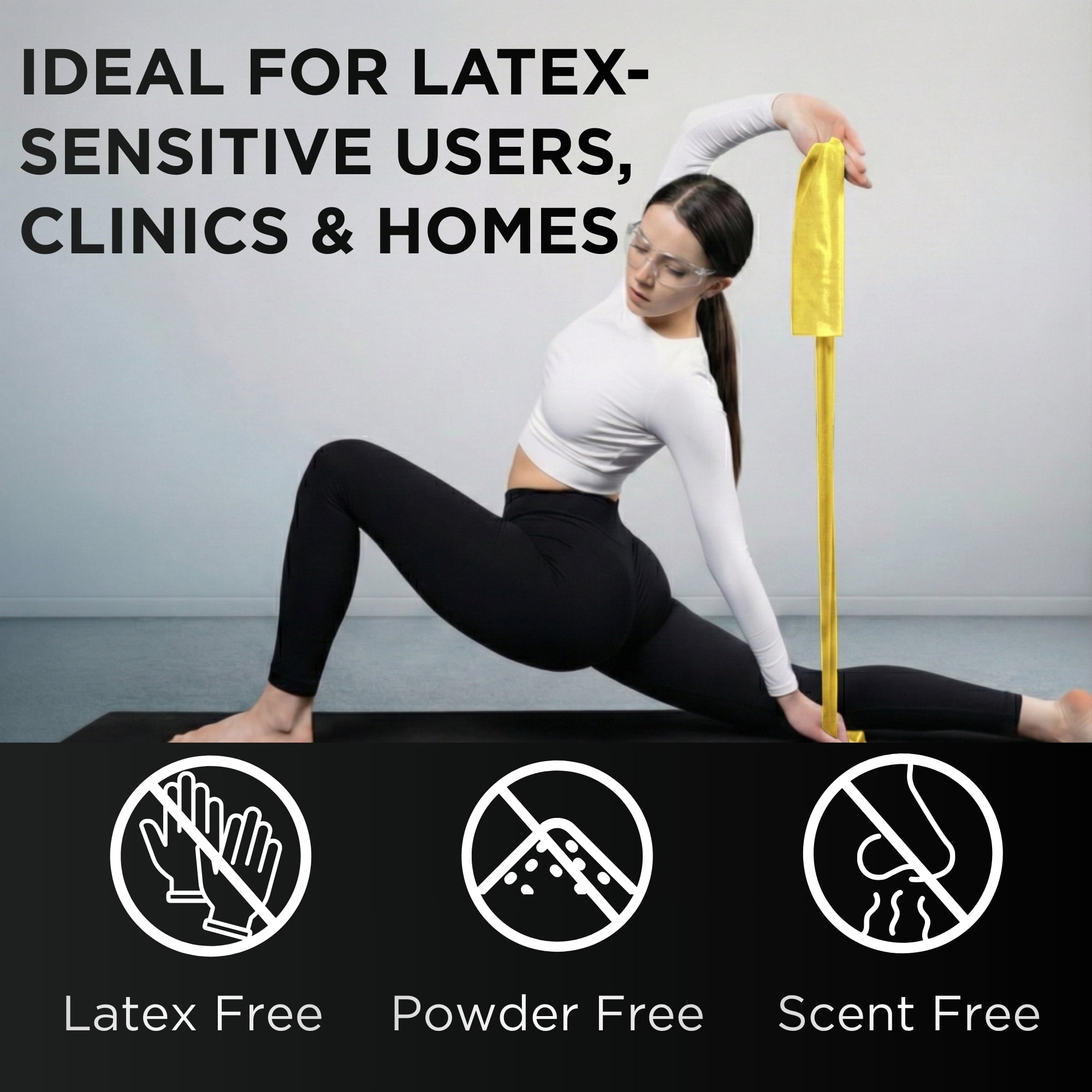 THERABAND Resistance Band, Yellow, Light, 50-Yard Roll, Latex-Free, Elastic Band for Exercise, Physical Therapy, Yoga, Pilates, Stretching, Home Workouts, Cut-to-Length, Color-Coded Levels