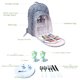thumbnail image 3 of Mochila para picnic, bolsa impermeable para acampar, con portavasos para vino y cubiertos, 3 of 8