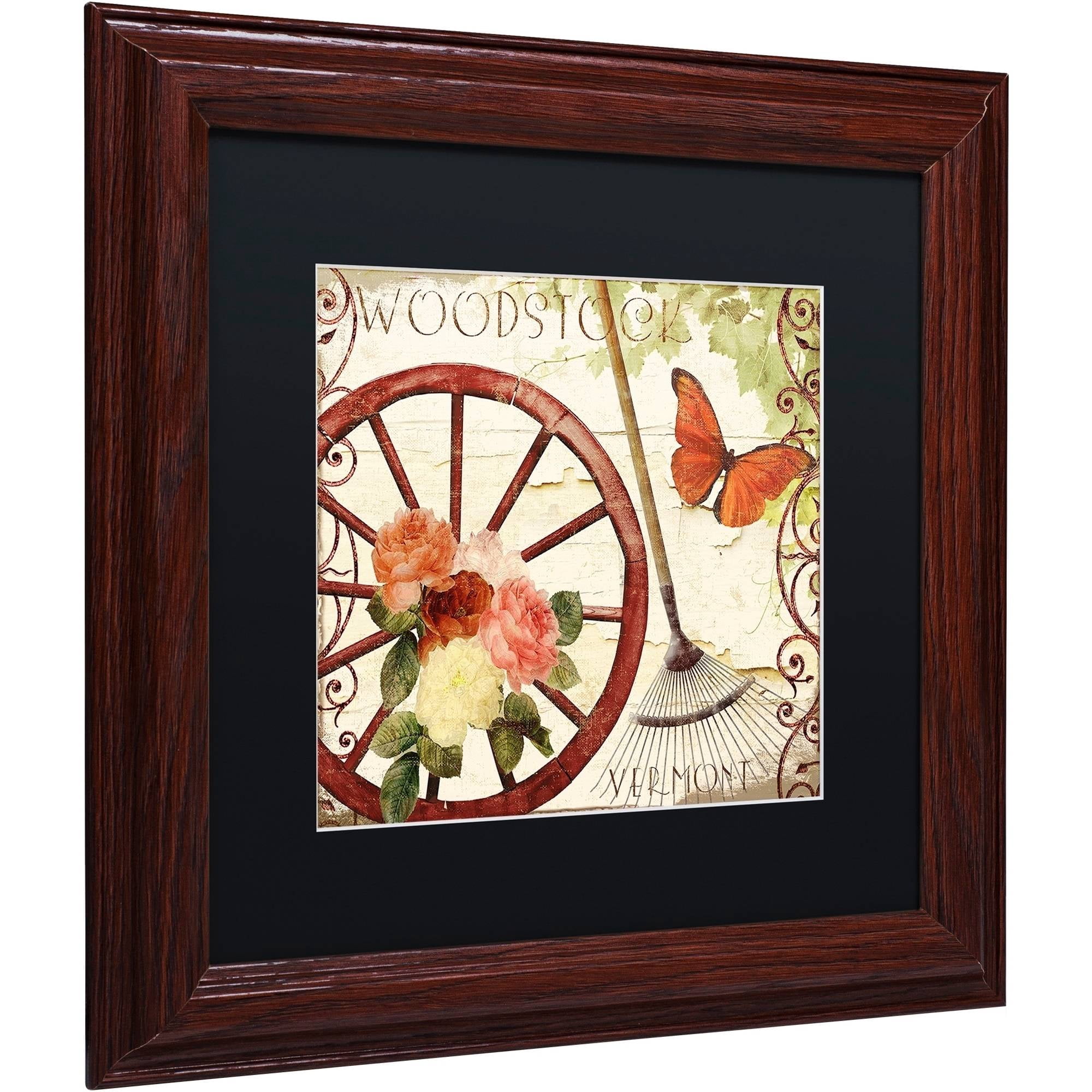 Trademark Fine Art "Vermont Summer I" Canvas Art by Color Bakery Black Matte, Wood Frame