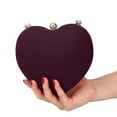 thumbnail image 4 of Party Clutch Purse Cute Heart Shaped Women Handbag Evening Bags, 4 of 5