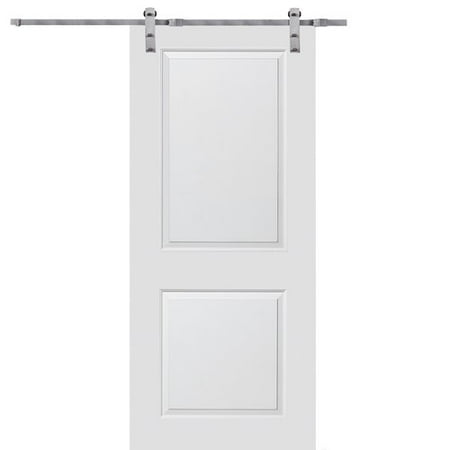 Verona Home Design Carrara Smooth Surface Solid Panelled Mdf Interior Barn Door