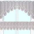 thumbnail image 3 of Wosthever 2 Pieces Lace Window Curtain Stylish Indoor Decoration Kitchen Washable Living Curtains Cozy Decorative Detachable Room Type2 NO2, 3 of 6