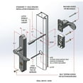 thumbnail image 5 of Door Lever with Deadbolt Lock for Out-Swinging Doors Matte, 5 of 5