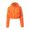 Orange, variant on HJYCHN Womens Jacket Autumn And Winter Fashion Long Sleeve Cardigan Stand Collar Warm Padded Casual Jacket Outerwear Women's Winter Coats Blue S
