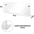 thumbnail image 2 of Cutora 2PACK Acrylic Brochure Holder Wall Mount Clear Hanging Magazine Rack Bookshelf Comic Display Stand Floating Storage Organizer for Living Room, Office, Waitting Room, 2 of 6
