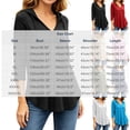thumbnail image 3 of hoksml Women Drawstring Hood V Neck 3/4 Sleeve Tunic Top Curved Hem Loose Raglan Pullover for Casual Daily Lounge, 3 of 9