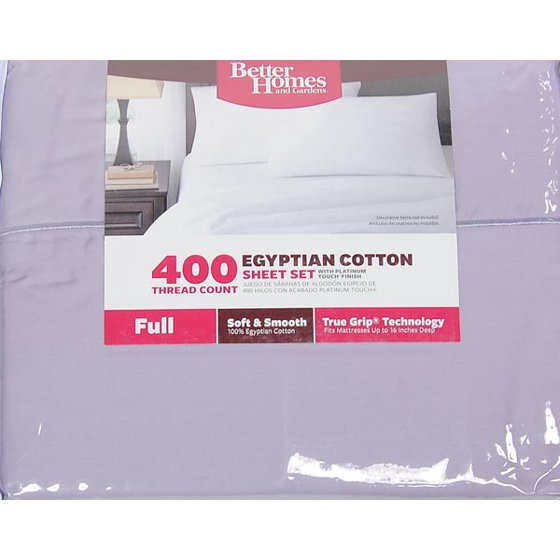 Better Homes Gardens 400 Thread Count Solid Egyptian Cotton True Better Homes Gardens 400 Thread Count Solid Egyptian Cotton True Grip Bedding Sheet Set