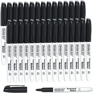 Klein Tools Black Fine Point Permanent Markers (2-Pack) 98554 - The Home  Depot