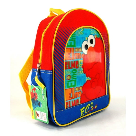 Sesame Street Elmo 11 Toddler Backpack 3D Elmo Backpack
