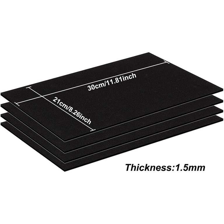 BENCO Sheet,Black,12x24 - Self-Adhesive Felt Sheets - 12 x 24 - Black