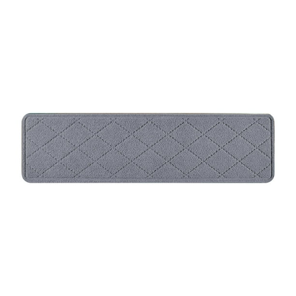 Yhmxh Decoración del baño Felpudo antideslizante para escaleras, a rayas, absorbente, silencioso, sin adhesivo, autoadhesivo, lavable. Organizadores y almacenamiento de baño Accesorios de baño