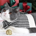 thumbnail image 2 of Mantón De Pata De Gallo Para Mascotas, Bufanda Cómoda, Babero Para Gatos, Perro Suave, Decoración Navideña De Invierno Con Cuello Ajustable Para Mascotas, Gatos Y Perros Yuarrent PT000969-00, 2 of 7