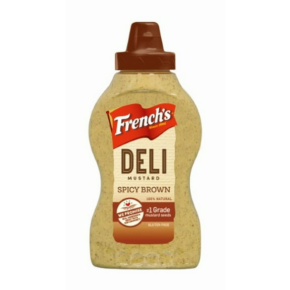 French's Spicy Brown Deli Mustard 12 oz (Pack of 16)