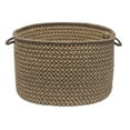 thumbnail image 5 of Colonial Mills Natural Wool Houndstooth Storage Basket, 5 of 6