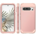 thumbnail image 7 of Cowithday for Google Pixel 8 Pro 5G Case with Screen Protector, Dual Layer Heavy Duty Tough Rugged Shockproof Drop Protection Corner Protection Hybrid Phone Case for Google Pixel 8 Pro 6.7", Rosegold, 7 of 7