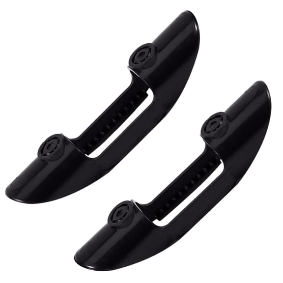 FUTUREORYY 1 Pair Rectangular Black ABS Plastic Kayak Paddle Fixed Buckle Holder Clips for Holding Paddle in Canoeing