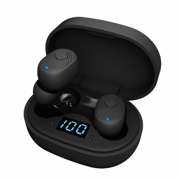 Earphone wireless, Hwkond Bluetooth Headphones 5.1 Wireless Earbuds Breathing Lamp Noise Reduction Bass IPX5 Waterproofs Sports Earphones Microphone Stereo Headset, Black,Dark blue, Up To 60% Off