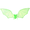 green, variant on Jiibva Wire Frame Bat Wings Shiny Tulle Devil Costume Prop Forest Green 90x38cm