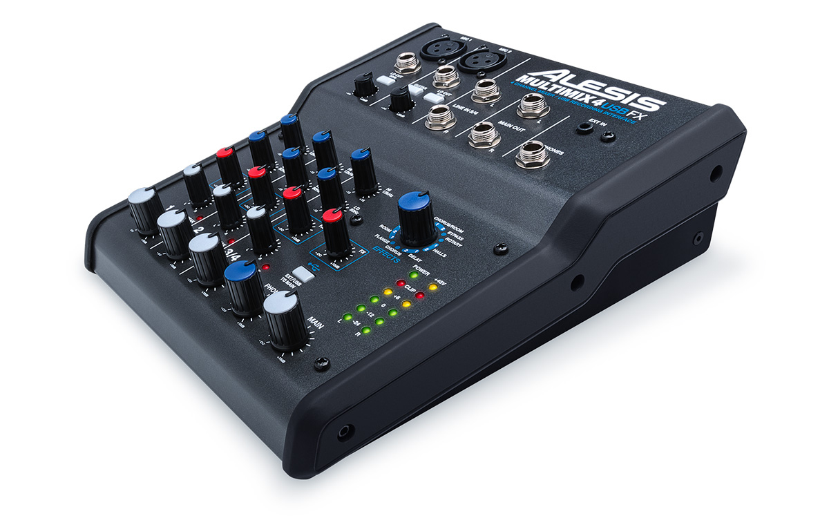 Alesis MultiMix 4 USB FX 4-Channel Mixer with Effects & USB Audio Interface - image 2 of 2