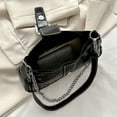 thumbnail image 2 of Bolso Axila para Mujer para Dama Cool Style Hobo Bag Con Adorno Cadena (negro), 2 of 9