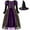 Black#9527, variant on BOOMNY Halloween Girls Clothes Sets Retro Hallowmas Witch Dress Up Dress With Hat 2Pcs Stage Performance Outfits Cozy Halloween Clothing Set