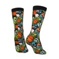 Goofa Balls Printed Men's Crew Socks, Soft Durable Breathable Moisture
