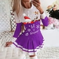 thumbnail image 2 of Lilgiuy Women Casual Dress Christmas Printed O-Neck Pleated Skirt Long Sleeve Dress, 2 of 5