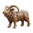 thumbnail image 3 of Escultura de cabra de latón, oveja en miniatura, simulación de , artesanías pequeñas, escultura de Animal, estatuilla de oveja de cobre para, 3 of 9