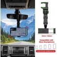 thumbnail image 3 of Soporte para teléfono de coche, soporte para espejo retrovisor, soporte universal giratorio de 360 grados, soporte para asiento trasero de coche para todo tipo de teléfonos., 3 of 5