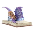 thumbnail image 3 of Ebros Gift 4.25" Fantasy Amy Brown Lavender Book Worm Fairy Garden Statue, Collectible, 3 of 9