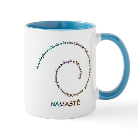 

CafePress - Meaning Of Namaste Mug - 11 oz Ceramic Mug - Novelty Coffee Tea Cup