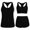 Black, variant on Women's Swimsuits Solid Color Crew Neck Plus Size Adaptable 3 Pieces Bathing Suits Swimming Suits Bikinis Chest Support with High Cut Swim Dress