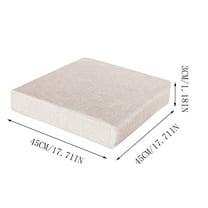 Steadline Luxury Velvet Seat Cushion - High Resilience Sponge Pad With Solid Wood Base For Sofa And Window Seat With Comfortable Support And Removable Cover For Home And Office Decor