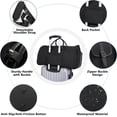 thumbnail image 3 of Portatrajes de Viaje, Bolsas de Ropa Convertibles, Plegable, Impermeables, Bolsa de Lona Colgante 2 en 1, Bolsa de Viaje con Compartimento para Zapatos, 3 of 4