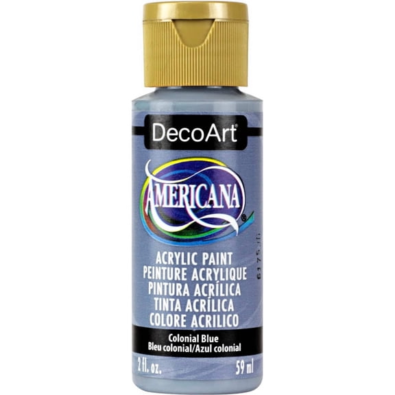 DecoArt Americana Acrylic Paint, 2 oz, Blue Color Family, Matte Finish