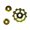 Golden Unperforated, variant on Naierhg MTB Bicycle Bike Rear Derailleur 11T Guide Wheel Idler Pulley Riding Accessories