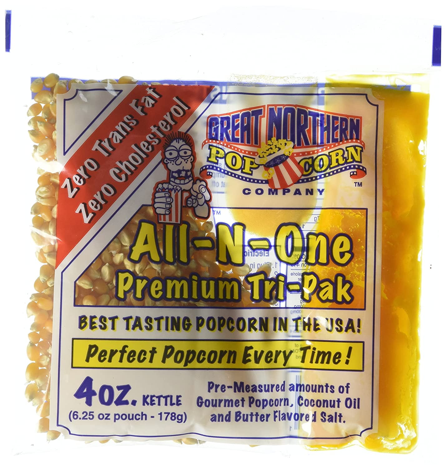 4066 Great Northern Popcorn 4 Ounce Premium Popcorn Portion Packs, Case